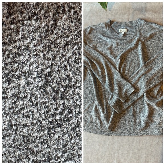 Lucky Brand Sweaters - Lucky Brand Women's Small Knit Crewneck Sweater Gray Cozy Minimalist Classic